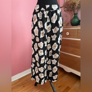 Nicole Miller 100% Linen Pull-on Wide Leg Pants. Made with European Grown Flax.